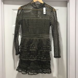 Romeo and Juliet Couture Olive long sleeve dress